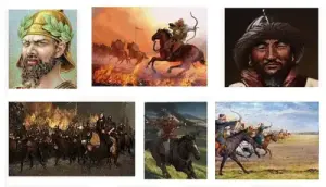 Collage van de Hunnen